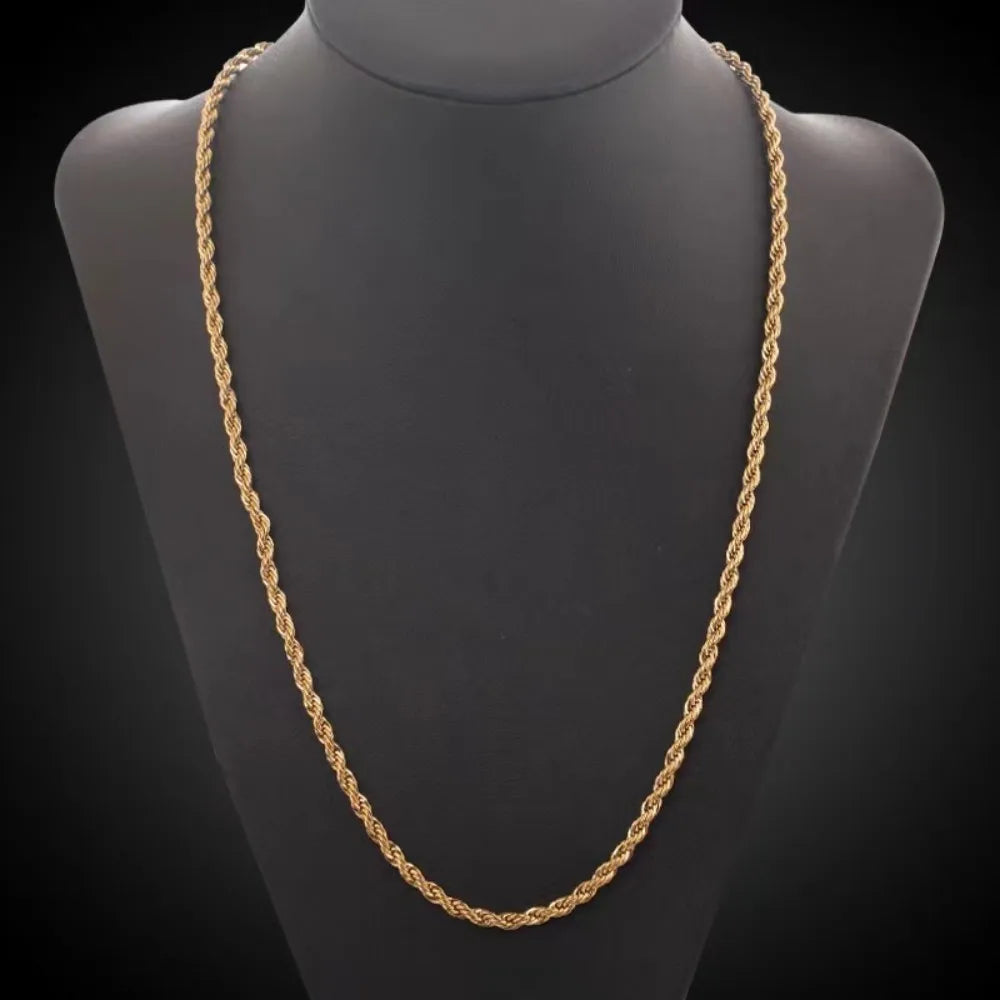 18K Stamped Rope Chain