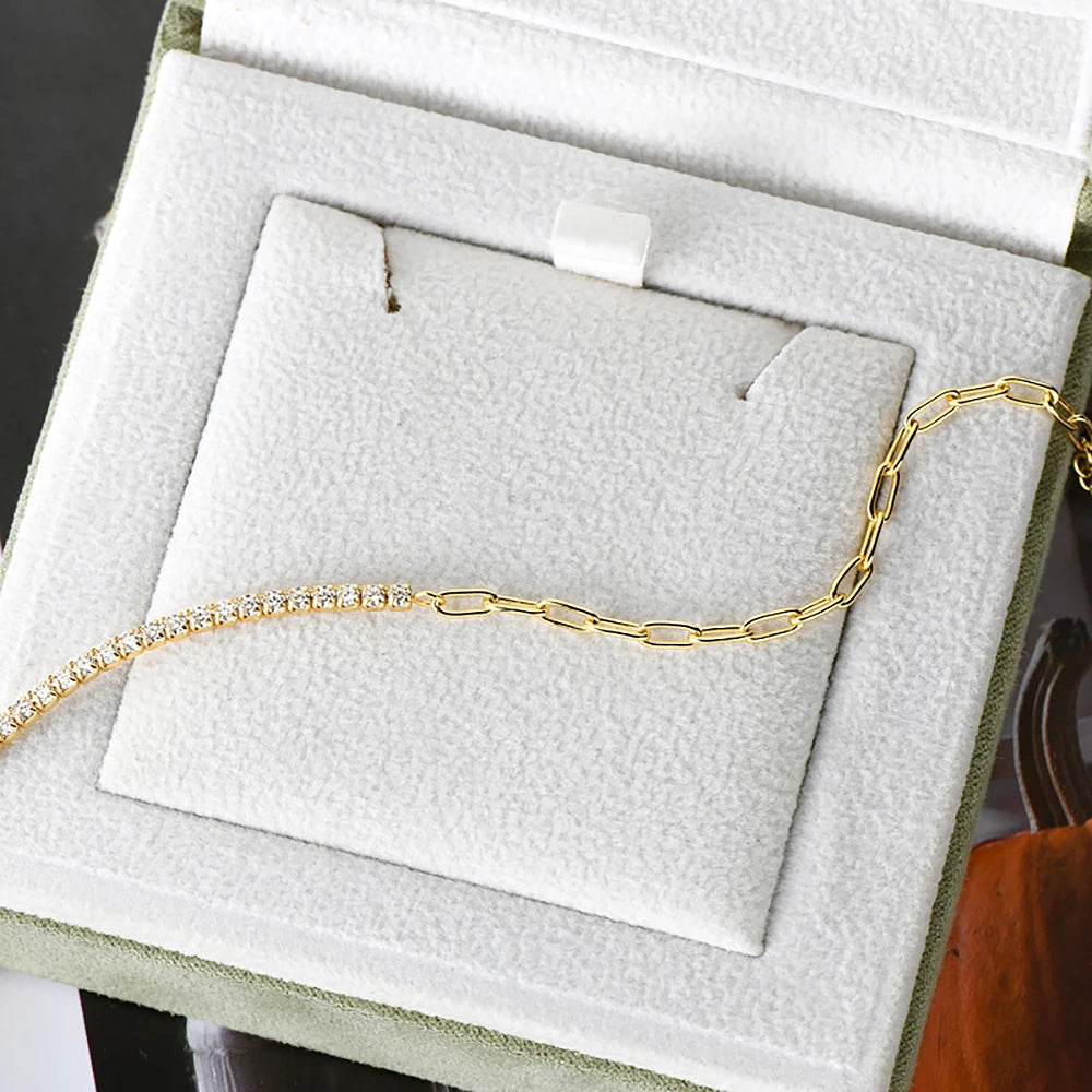 Serenity 3mm Rose Gold Moissanite Tennis Bracelet