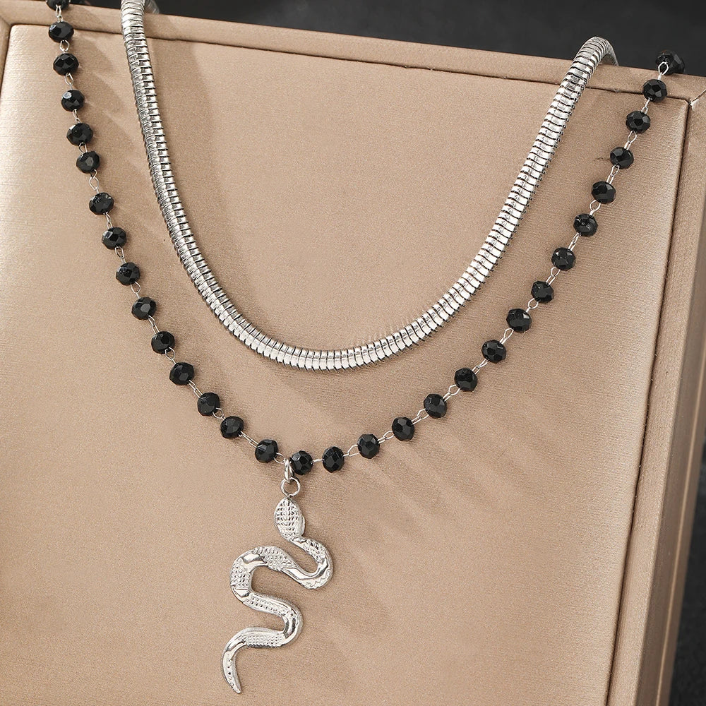Carved Snake Pendant