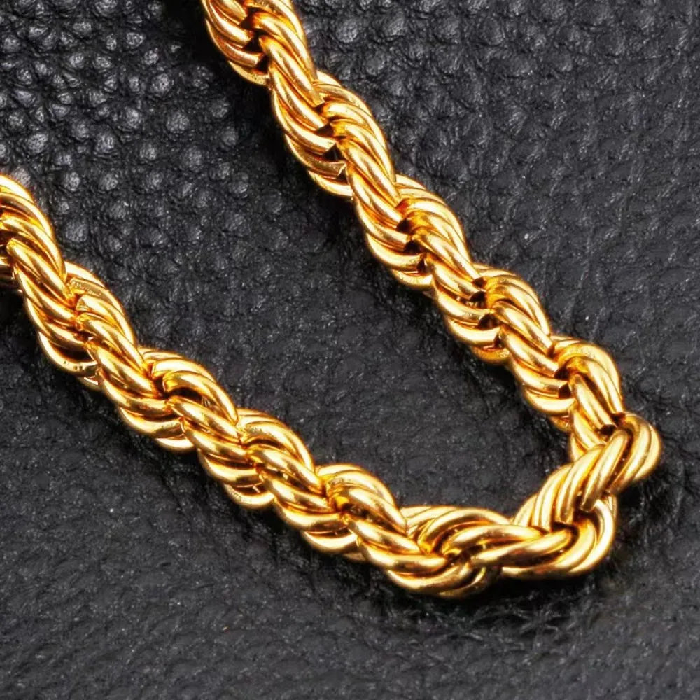 18K Stamped Rope Chain