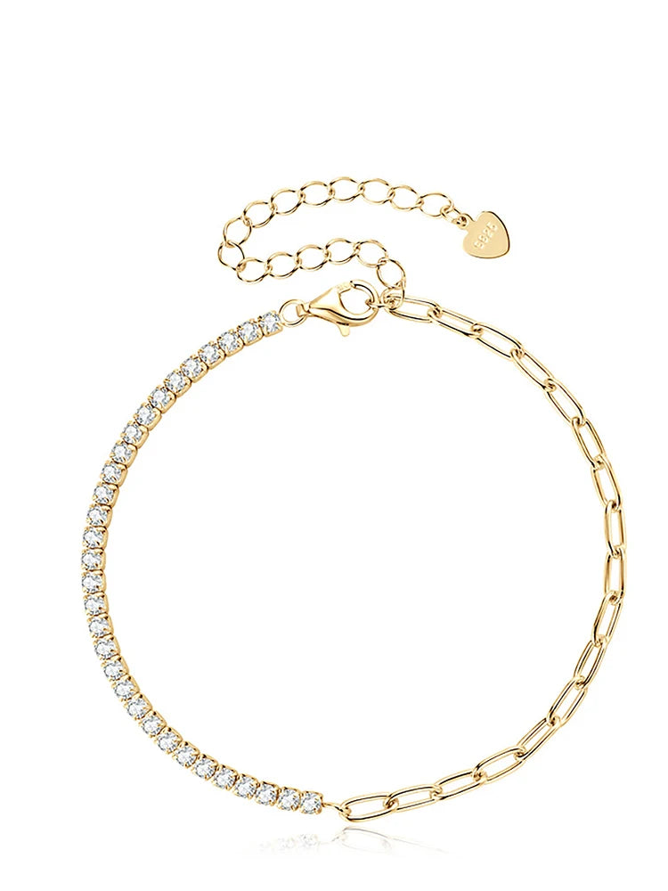 Serenity 3mm Rose Gold Moissanite Tennis Bracelet