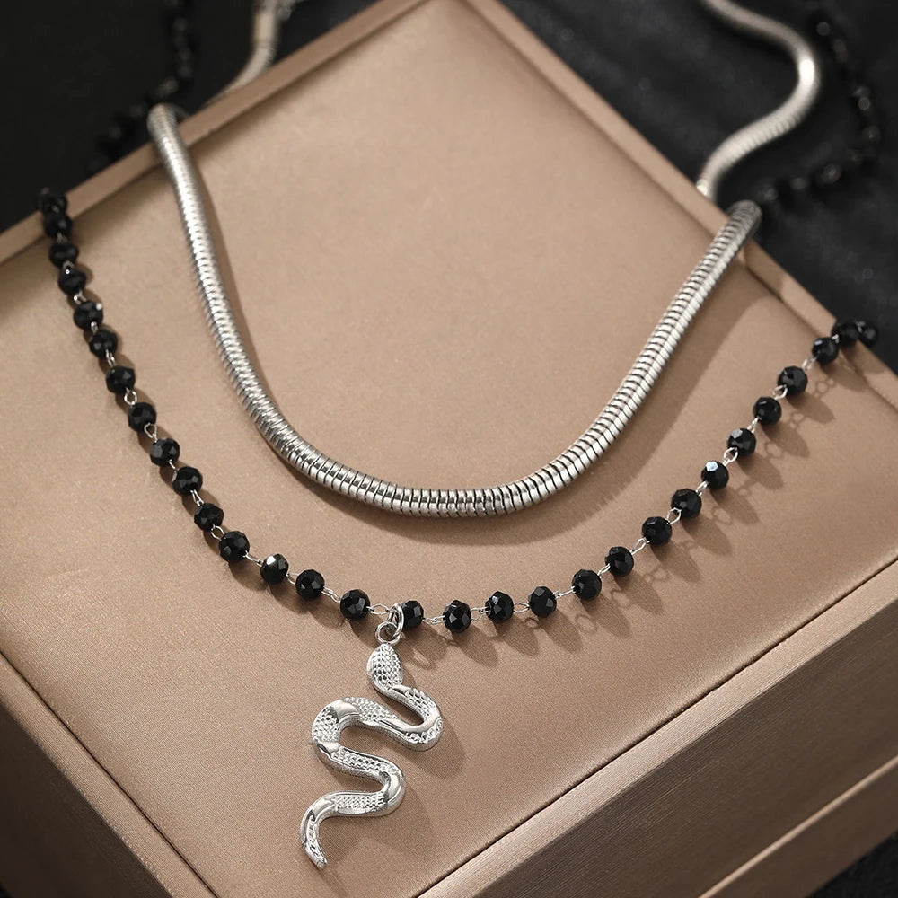 Carved Snake Pendant