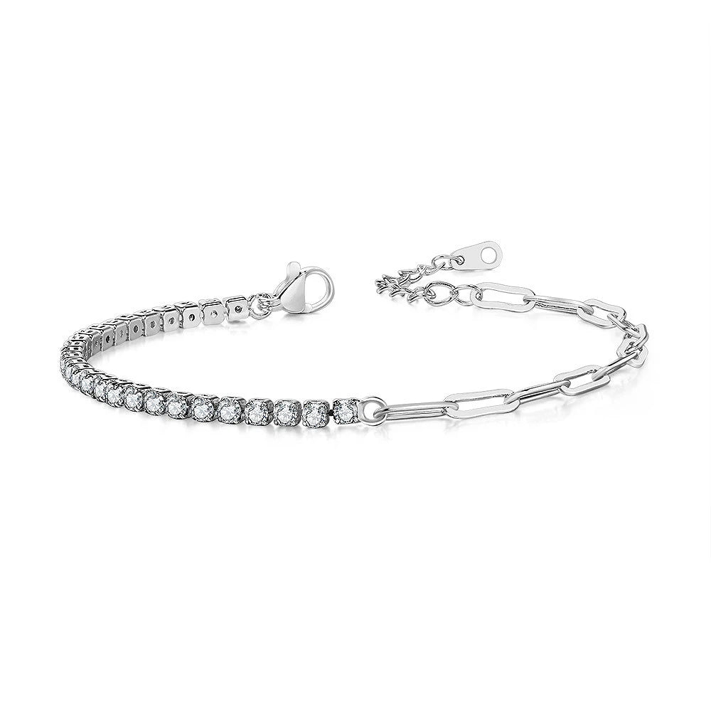 Serenity 3mm Rose Gold Moissanite Tennis Bracelet