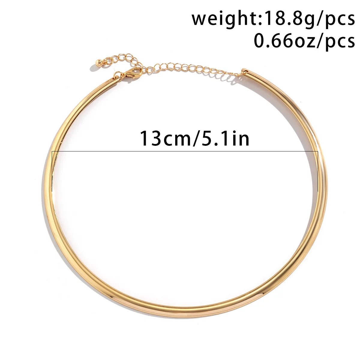 Chunky Circle Torque Necklac