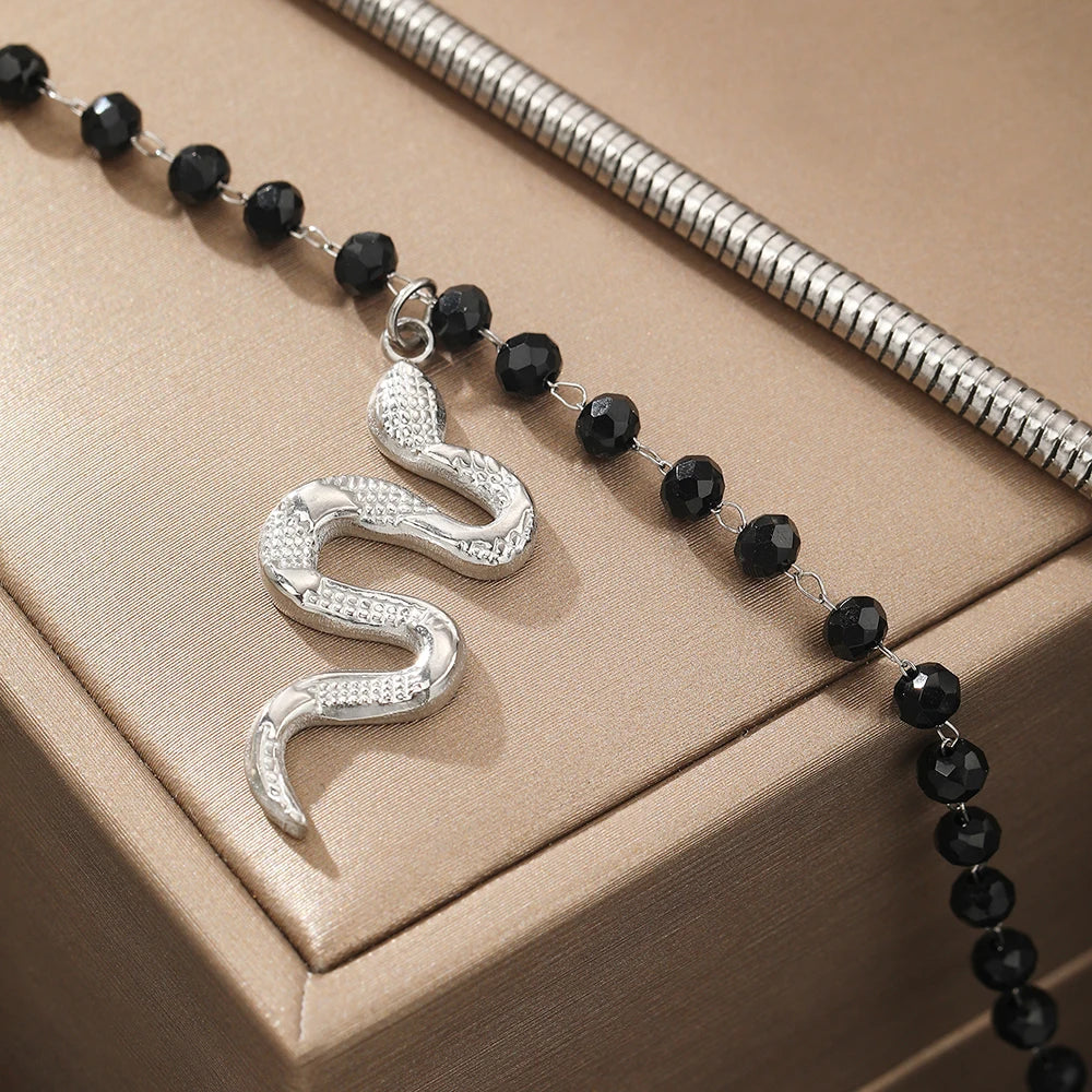 Carved Snake Pendant