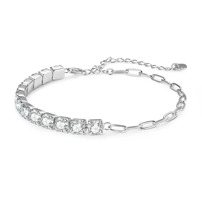 Serenity 3mm Rose Gold Moissanite Tennis Bracelet