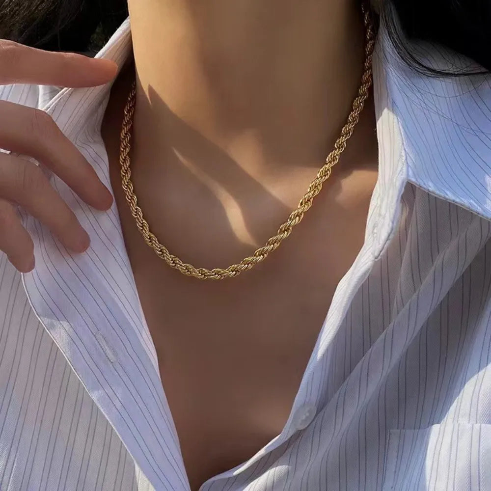 18K Stamped Rope Chain