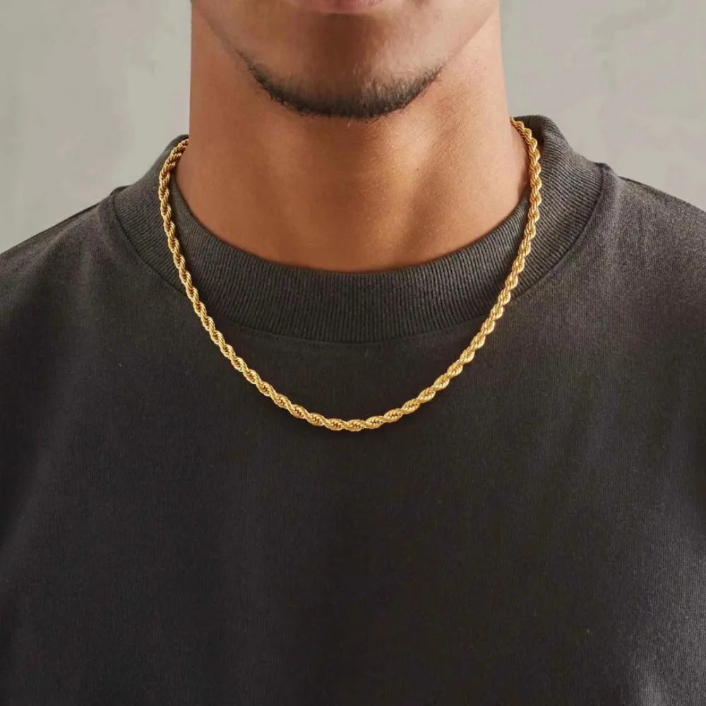18K Stamped Rope Chain